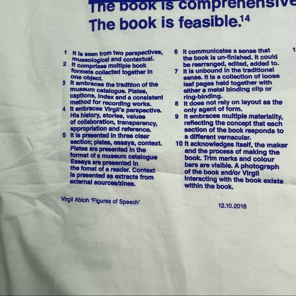 Champion x Virgil Abloh Pyrex Mens 2XL White Tee Shirt Figures of Speech T-Shirt - Picture 5 of 12